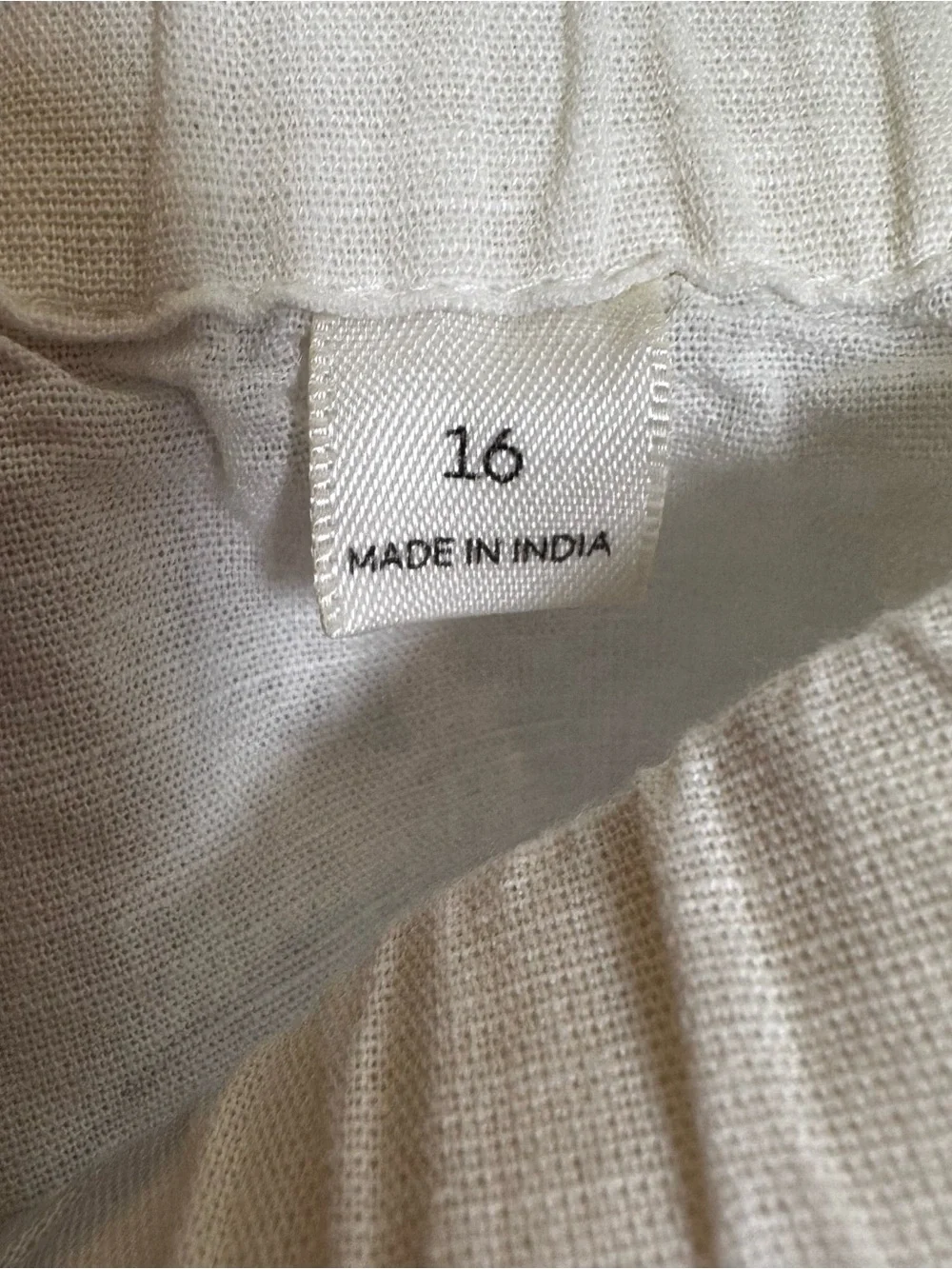 Les Coyotes de Paris Philene White Cotton Linen Puff Sleeve Crop Top Size 16